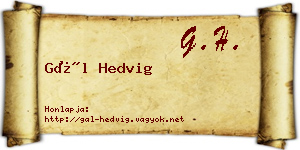 Gál Hedvig névjegykártya